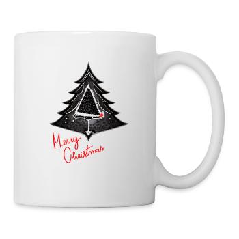 Moderner Weihnachtsbaum-Look für Damen - Tasse - Weiß - Rechts
