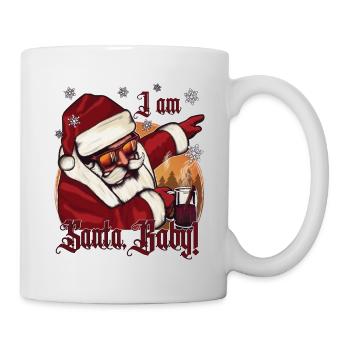 Weihnachten Dabbing Santa Claus mit Punsch - Tasse - Weiß - Rechts