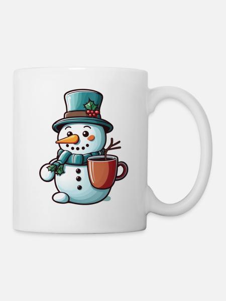 Schneemann - Tasse - Weiß