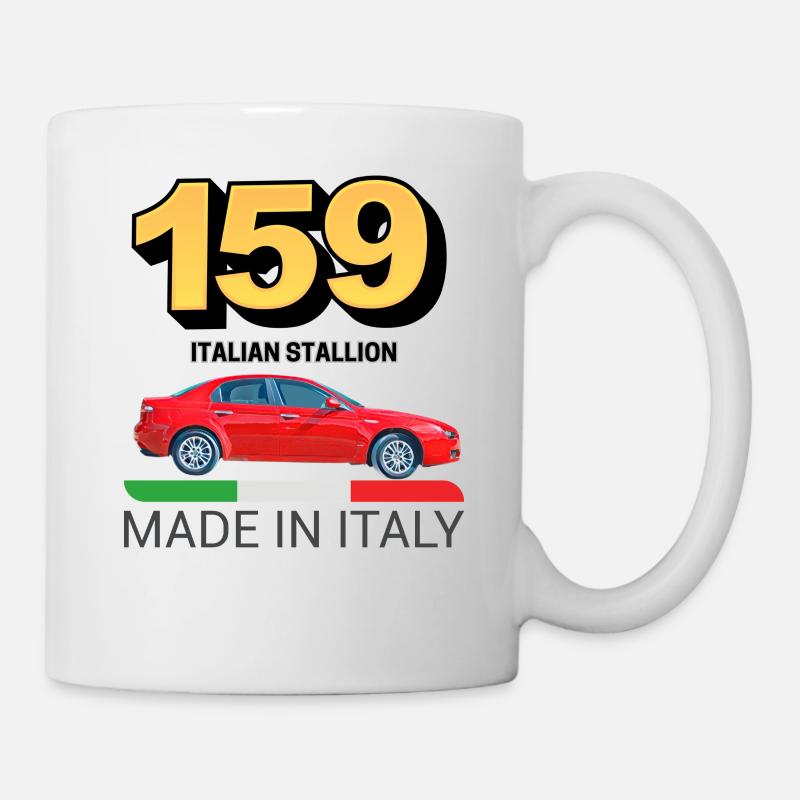 159 Italienischer Hengst - Tasse - Weiß