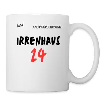 Irrenhaus 24. - Tasse - Weiß - Rechts
