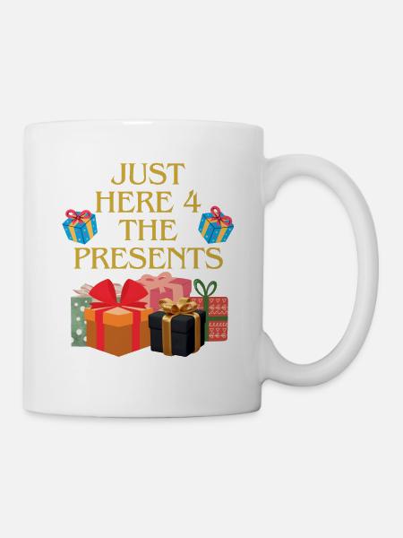 witzige Weihnachten - lustiger Geburstag - T-Shirt - Tasse - Weiß