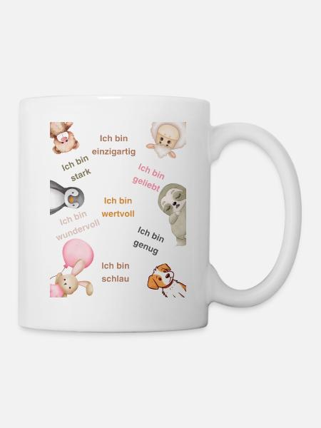Affirmation Ich bin - Tasse - Weiß