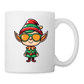 Elf Christmas Drawing - Mug - white - Right