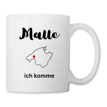 Malle, j’arrive - Mug blanc - blanc - Droite