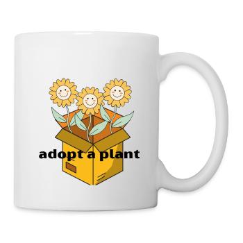 Adoptez une plante comme animal de compagnie - Mug blanc - blanc - Droite