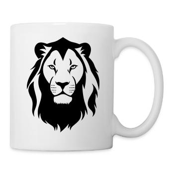 Felin Dschungel Löwenkopf - Tasse - Weiß - Rechts