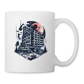Urbex abandoned building in a vector style - Mug - white - Right