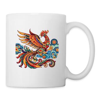 Phénix chinois traditionnel vibrant - Mug blanc - blanc - Droite