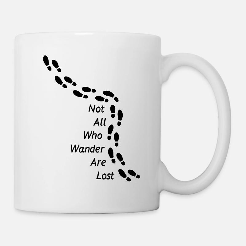 Not All Who Wander Are Lost Black - Mug - white