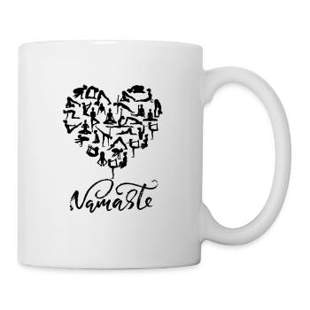 NAMASTE Yoga Coeur (4) - Mug blanc - blanc - Droite