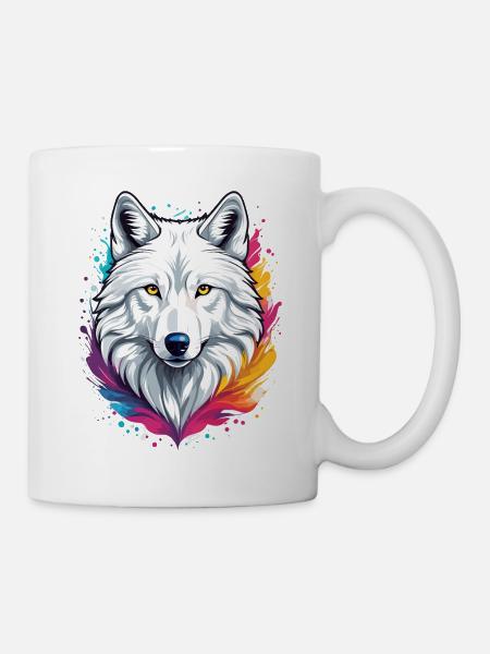 Loup arctique - Mug blanc - blanc