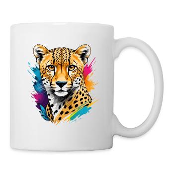 Guépard - Mug blanc - blanc - Droite