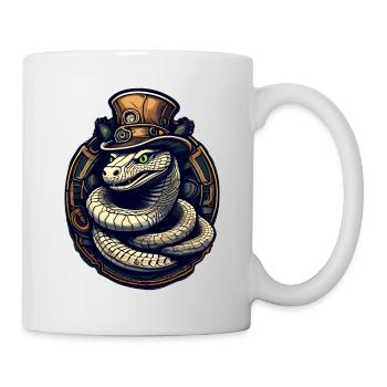 Kobra-Schlange - Tasse - Weiß - Rechts