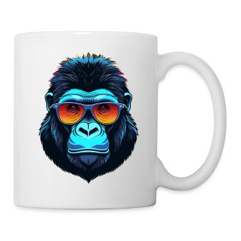 Gorilla Face - Mug - white - Right