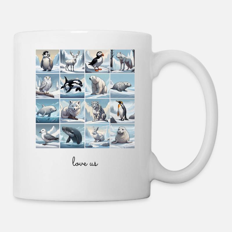 Aimez-nous Collage 5 - Mug blanc - blanc