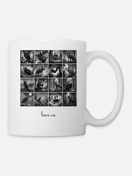Love Us Collage 6 - Mug - white