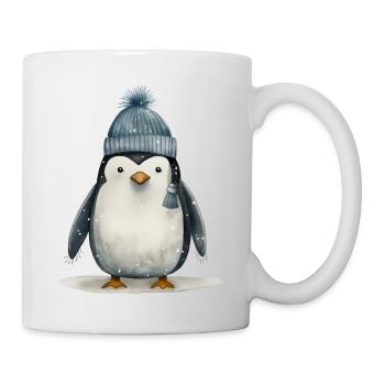 Puppy Penguin Tee: Adorable Antarctic Playfulness - Mug - white - Right