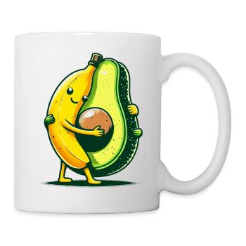 Hug Fruit Banana Love Avocado Funny - Mug - white - Right
