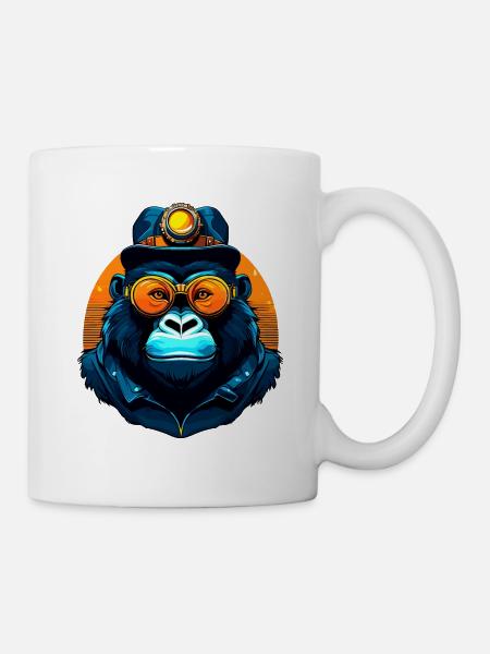 Gorille - Mug blanc - blanc