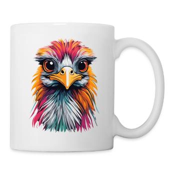 Autruche - Mug blanc - blanc - Droite