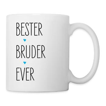 Bester Bruder Ever, Familie Geburtstag Weihnachten - Tasse - Weiß - Rechts