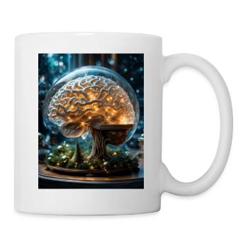 Merry Christmas brain - Mug - white - Right