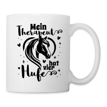 My therapist has four hooves - Mug - white - Right