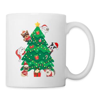 Cats and dogs Christmas - Mug blanc - blanc - Droite