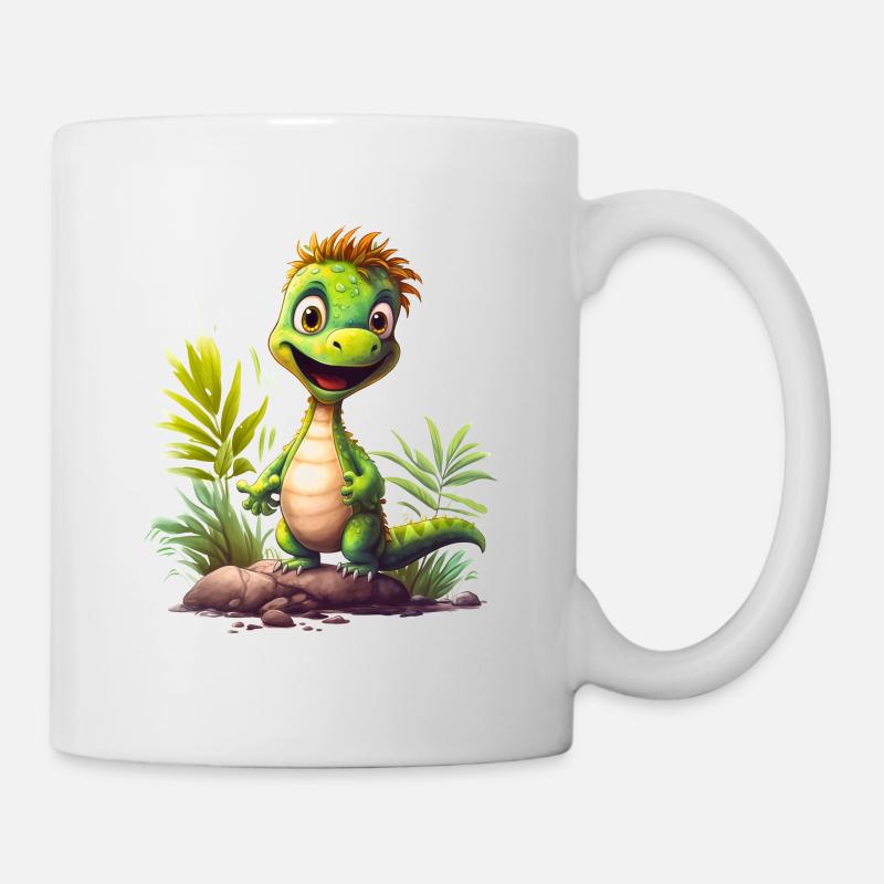T-shirt rétro Rex Roar - Mug blanc - blanc