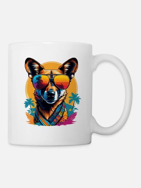Afrikanischer Wildhund - Tasse - Weiß