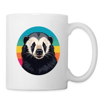 Honigdachs - Tasse - Weiß - Rechts