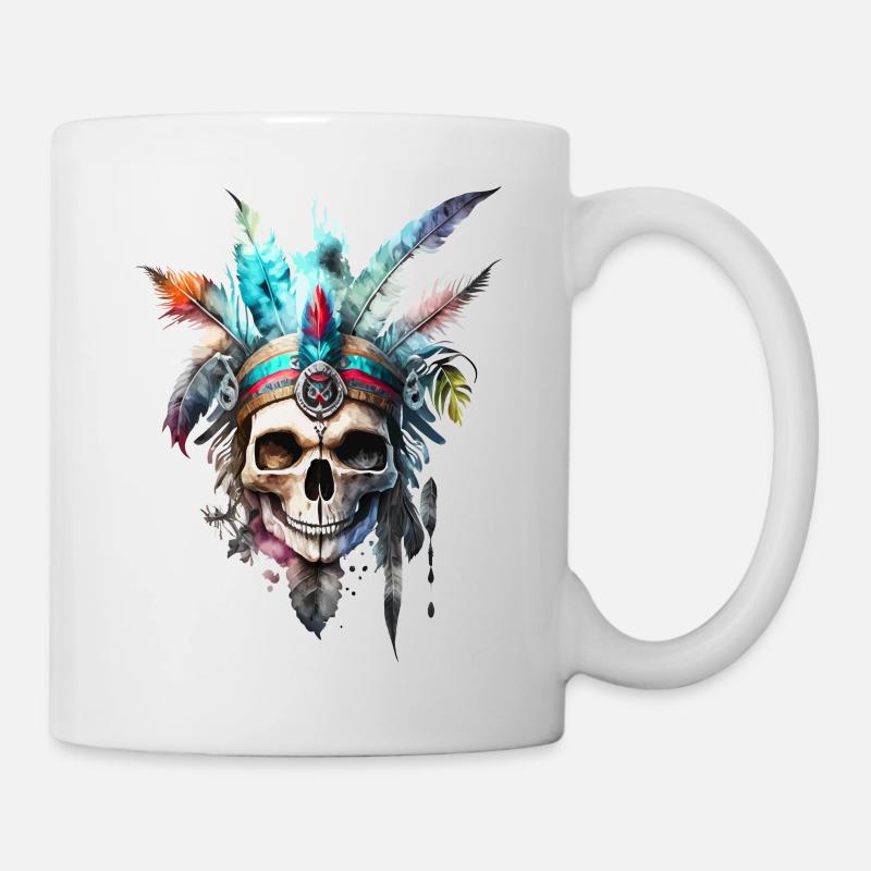 Witch Skull - Mug - white