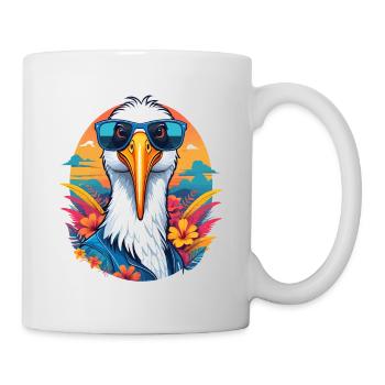 Cigogne - Mug blanc - blanc - Droite
