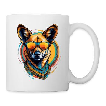 Chien sauvage d’Afrique - Mug blanc - blanc - Droite