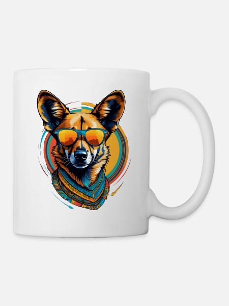 African Wild Dog - Mug - white