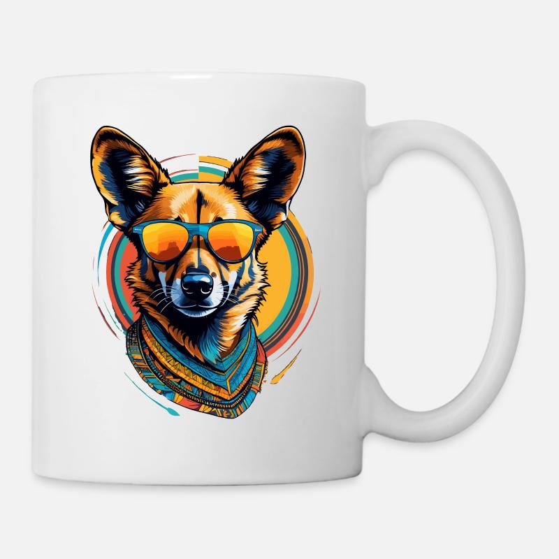 African Wild Dog - Mug - white