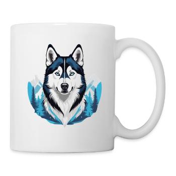 Husky sibérien - Mug blanc - blanc - Droite