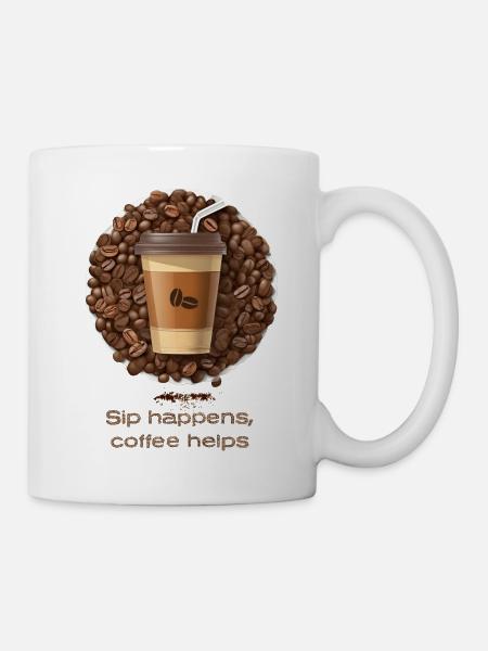 Coffee Helps - Mug - white