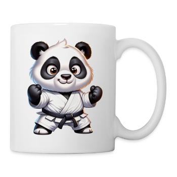 Karate Panda - Tasse - Weiß - Rechts