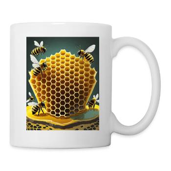 I’m a Beekeeper cool proud logo design - Mug - white - Right