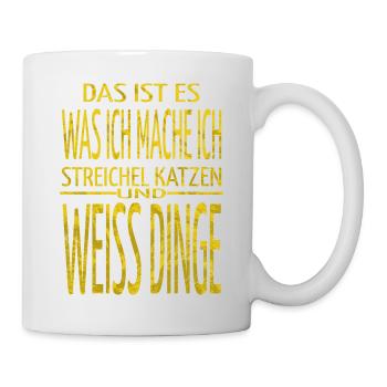 säugetier lustig tier geburtstagsgeschenk - Tasse - Weiß - Rechts