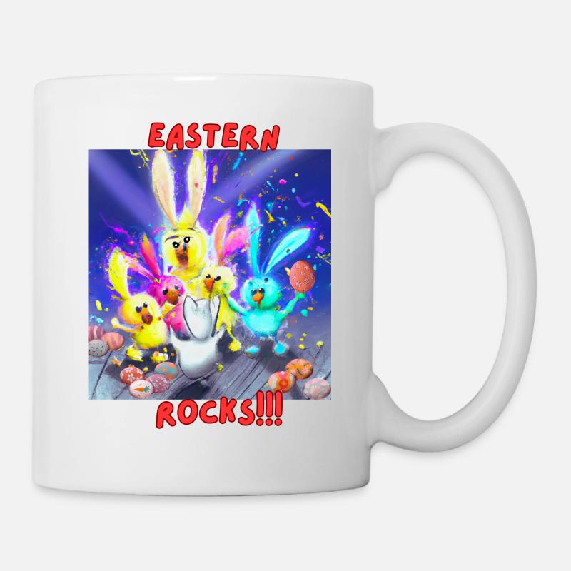 Ostern rockt - Tasse - Weiß