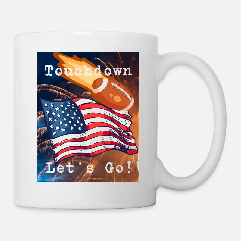 Touchdown - Let's Go! - Tasse - Weiß