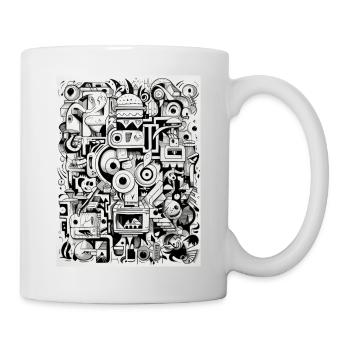 Inspirations graffiti : Fourmilier - Mug blanc - blanc - Droite