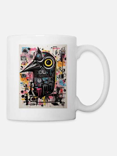 Graffiti Inspirations: Crow - Mug - white