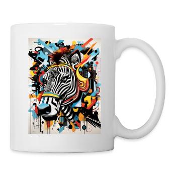 Inspirations graffiti :Zèbre - Mug blanc - blanc - Droite