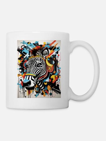 Graffiti Inspirations:Zebra - Mug - white