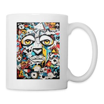 Inspirations graffiti :Bison - Mug blanc - blanc - Droite