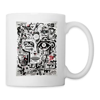 Inspirations graffiti :Antilope - Mug blanc - blanc - Droite